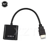 HDMI to VGA Adapter HDMI Cable Male to Famale Converter 1080P HDMI VGA with 3.5mm AUX Cable USB Power for PC Laptop Projector TV ► Photo 2/6