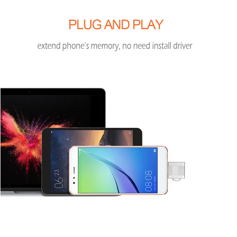 KEBIDU USB 3,1 Тип CTF Micro SD OTG кард-ридер для samsung Galaxy S9 USB-C кард-ридер адаптер алюминиевый кардридер