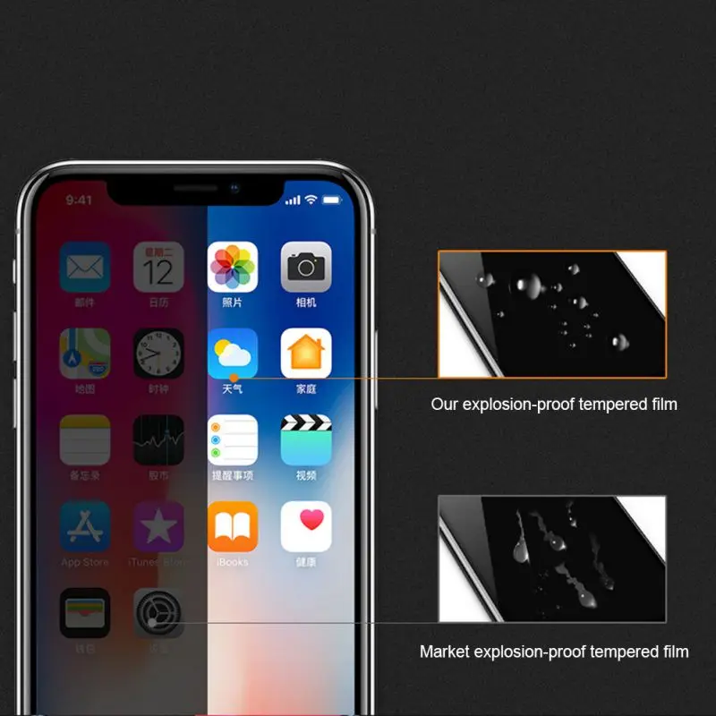 Антибликовое закаленное стекло для iPhone 11, Защитная пленка для телефона с открытым носком, Полноэкранный протектор для IPhone 11 Pro Max