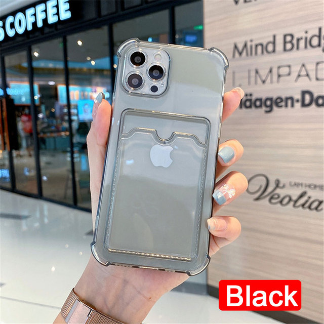 Bag Transparent Phone Case For iPhone 11 12 13 Pro Max Lens Protection on iPhone Xr Xs Max 7 8 Plus SE 2020 Soft Back Cover