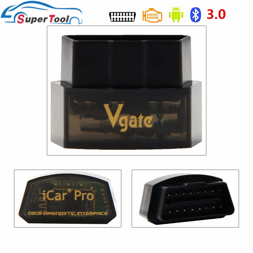 Icar Pro BT 3.0 OBD2 Vgate Icar Pro Bluetooth 3,0/4,0/wifi OBDII Icar Pro сканер для Android/IOS Авто ELM 327 Автомобильный диагностический инструмент ELM327 V2.1 - Цвет: Icar Pro BT 3.0