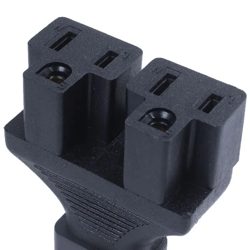 IEC 320 C14 до 2 x Nema 5-15R адаптер питания, C14 До 2x US 3pin Женский адаптер