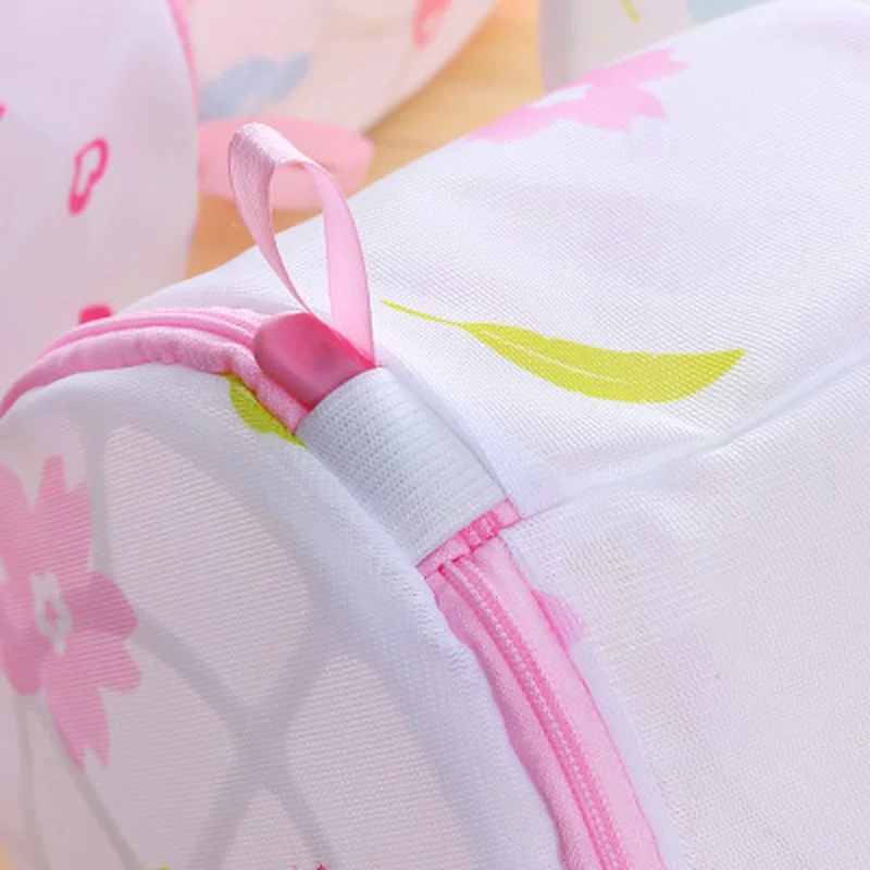 1 pcs Laundry Bags for Washing Machines Mesh Bra Underwear Bag Zippered Mesh Laundry Wash Bags Foldable Bar Laundry Bag