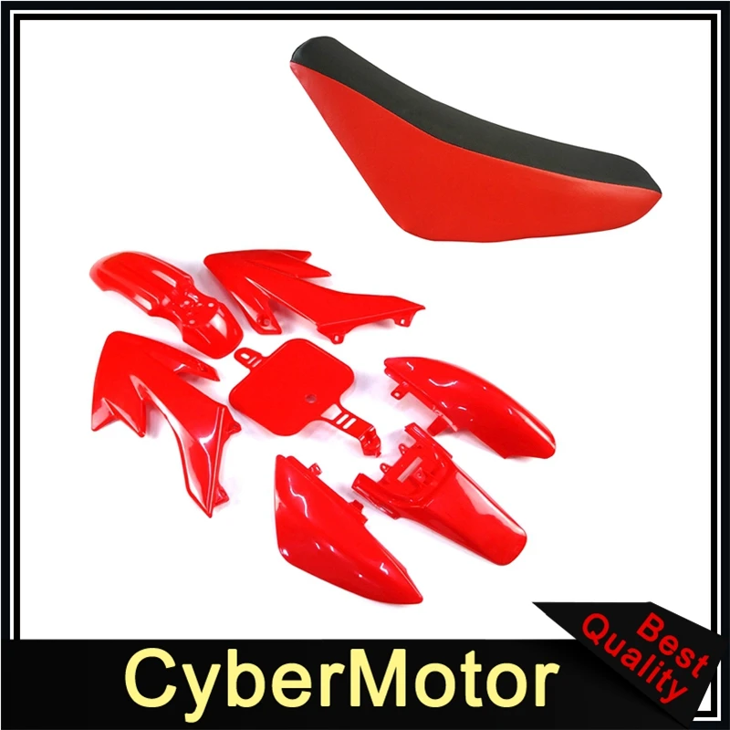 Пластиковые комплекты обтекателей+ высокое сиденье из пеноматериала для Honda CRF50 XR50 китайский 50cc-160cc IMR Atomik SSR Dirt Trail Bike