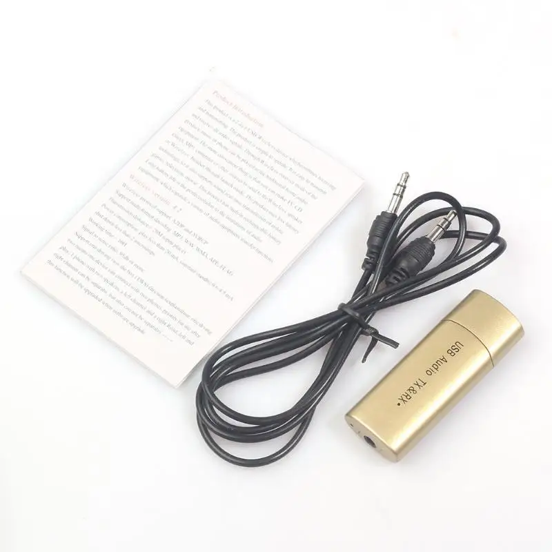 YPF04 USB внешний аудио конвертер USB к разъему 3,5 мм Bluetooth 4,2 аудио приемник передатчик для телевизора PC Автомобильный адаптер для ноутбука