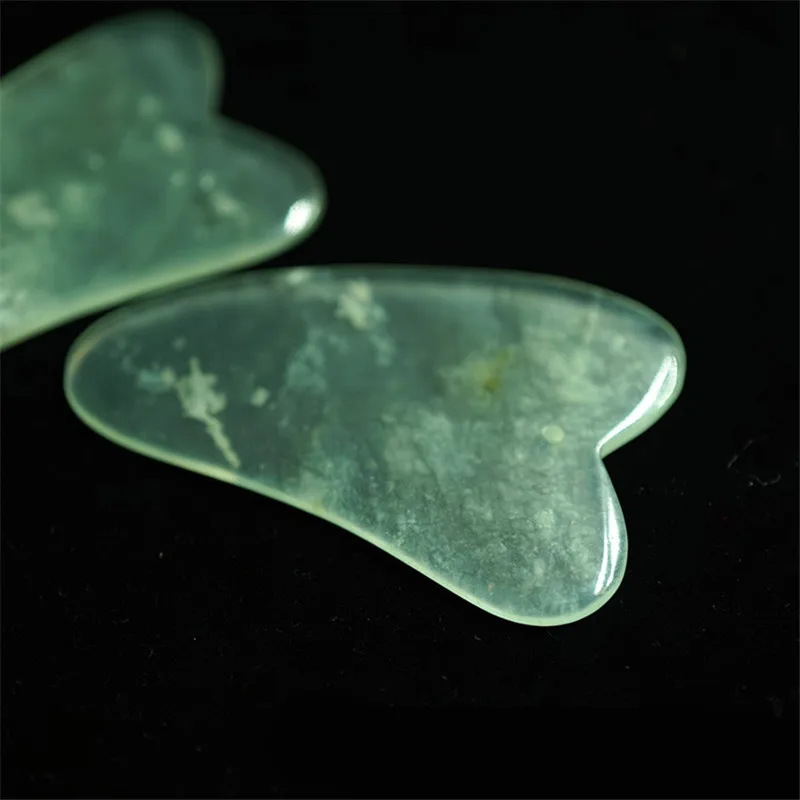 

A Grade Jade Guasha Scraper Massage Natural Stone Board Tools For SPA Face Neck Back Body Pressure Therapy