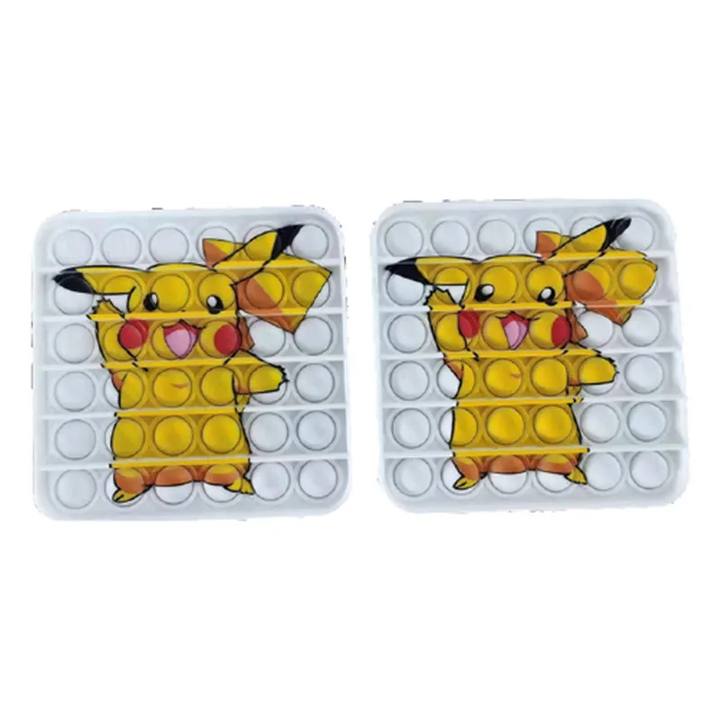 プッシュポップバブルポケモン周囲おもちゃボードゲームbikachuフィジェットポップ子供のおもちゃかわいいアニメフィギュア黄色プッシュポップバブル Squeeze Toys Aliexpress