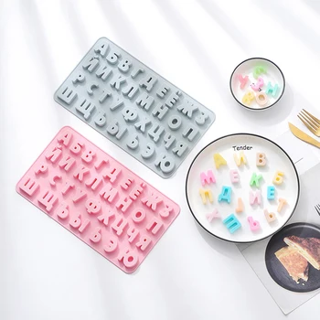 

3D Russian Alphabet Silicone Mold Letters Chocolate Mould Cake Decorating Tools Fondant Molds Jelly Cookies Baking