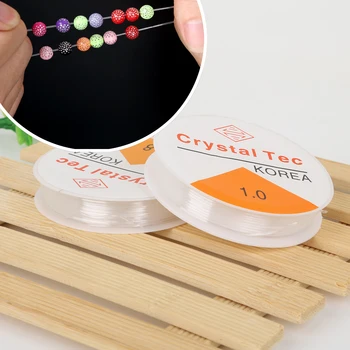 

Transparent Stretchy Elastic Rope String Cord Beading Beads Line for Jewelry Making Bracelet Necklace 0.4/0.5/0.6/0.7/0.8/1.0mm