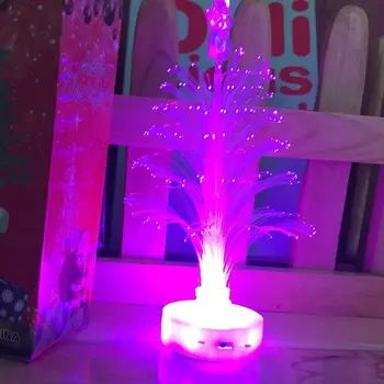 

3PCS Christmas Tree Hot Merry LED Color Changing Mini Christmas Xmas Tree Home Table Party Decor Charm 2019