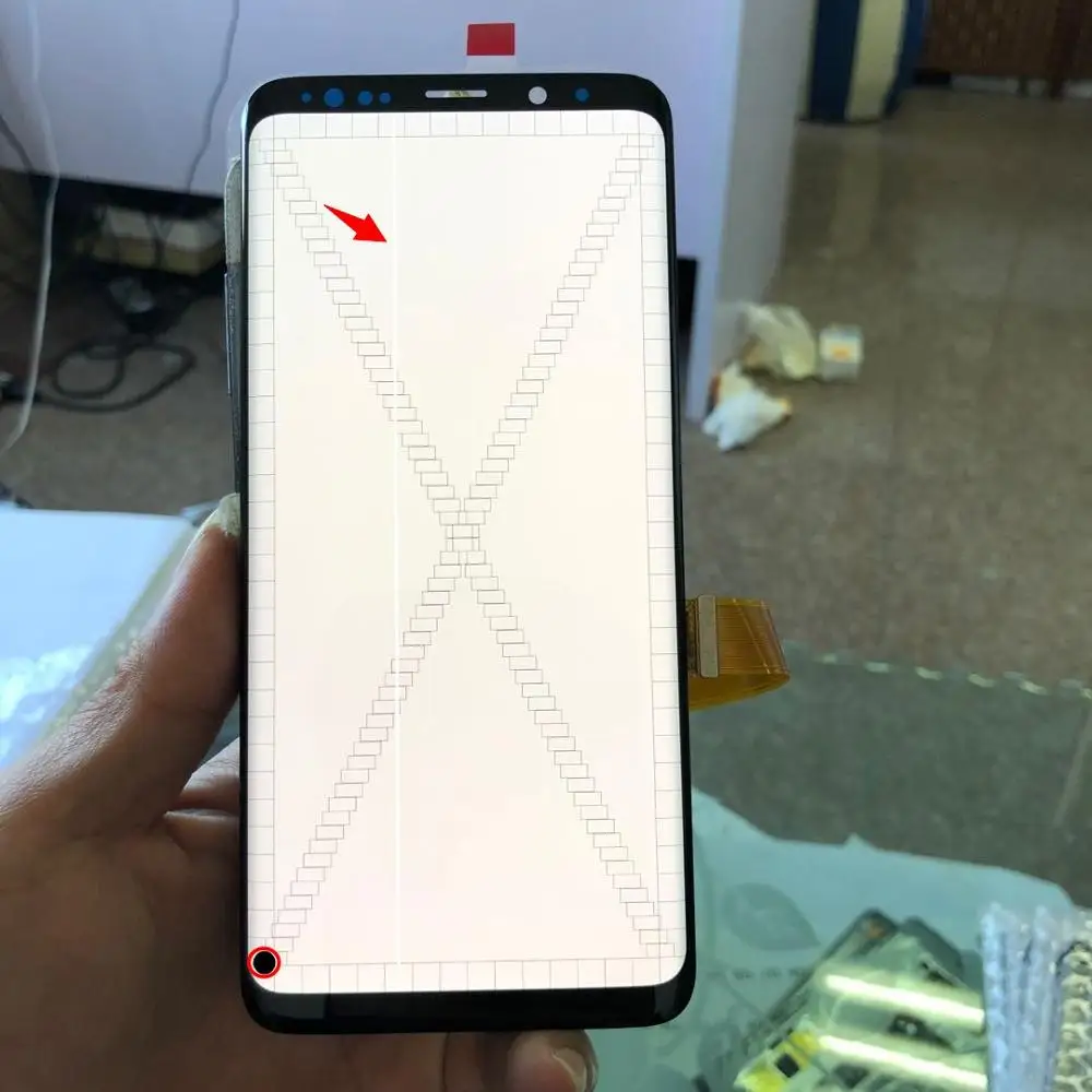 Оригинальный ЖК дисплей с рамкой для SAMSUNG Galaxy S9 Plus G960 G965 дефектом сенсорным экраном и дигитайзером в