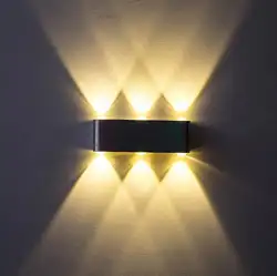 5 шт./партия 6 Вт 8 Вт светодиодный наружный освещение Настенные светильники AC85-265V современный алюминиевый светильник Настенный бра