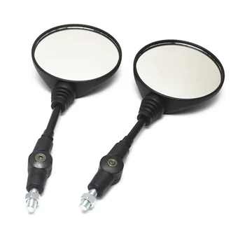 

New Universal Motorcycle Aluminum Alloy 10mm Diameter Handlebar Rotatable Rearview Mirror Accessories for Kawasaki KLX250/KL250