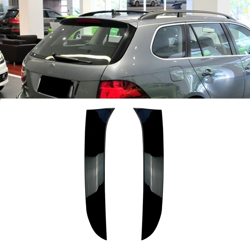 Gloss Black Rear Side Wing Roof Spoiler Stickers Trim Cover for Golf 6 MK6 Variant Wagon |