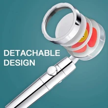 High Pressure Water Saving Spray Shower Head 360 Rotated Rainfall Shower Head Bathroom Hand-held Pressurized Massage Shower Head