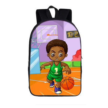 

Custom pattern School Backpack Kids Primary School Book Bag School Bags for Boys Basketball 3D Printing Schoolbag Children