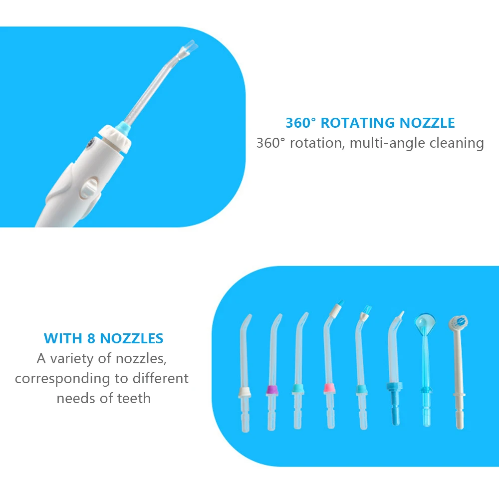 Электрический ирригатор полости рта воды Flosser с 7 советы зуб выбрать зубная водная струя орошение полости рта 600 мл емкость гигиены полости рта семья