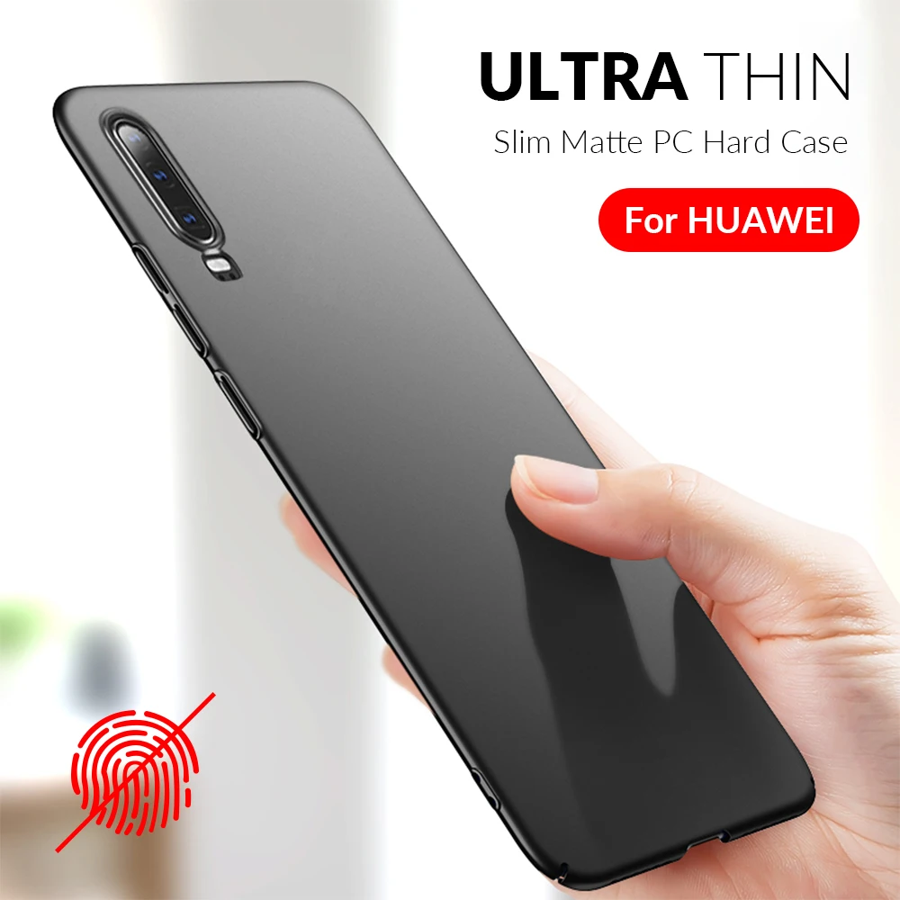 Тонкий чехол для телефона Huawei P20 Lite P30 Pro P40 Y9 Y7 Y6 Prime 2018 P Smart 2019 Mate 20 10 Case PC Hard Cover |