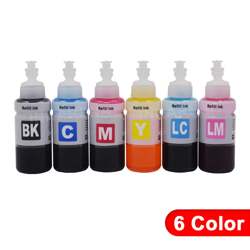 70ML-BCMYLMLC INKARENA 4 цвета × 70 мл флакон заправка чернил комплект совместимые чернила для принтера Epson L100 L110 L132 L200 L210 L222 L300 L362 L366 L550 - Цвет: 70ML-BCMYLMLC