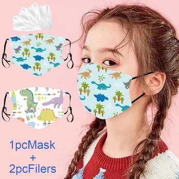 

Mascarilla Kids Mask Mouth Masks Washable Child Little Dinosaur Pm2.5 Activated Carbon Children Mask Kids Face Mask For Kids