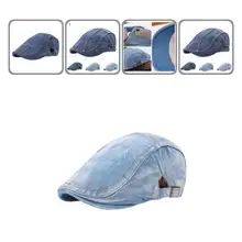 

Practical Denim Hat Sun Protection Quick Dry Adjustable Buckle Unisex Hat Beret Cap Unisex Hat