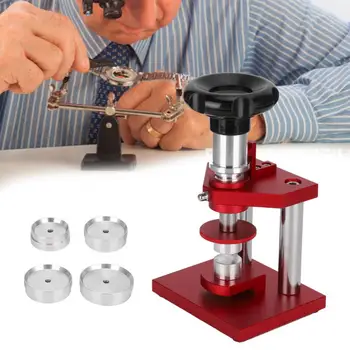 

watchmaker tools Watch Back Case Closer Watch Back Cover Pressing Tool with 4 Aluminum Dies watch tools