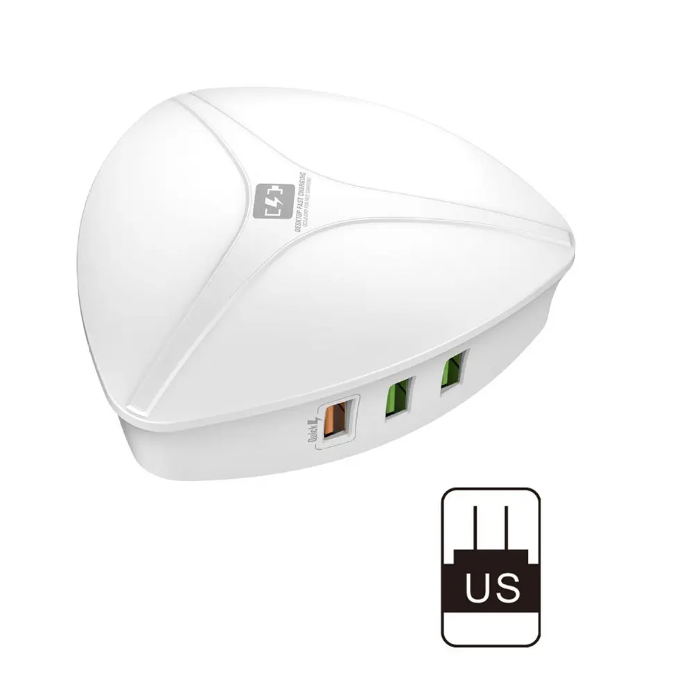 US plug Pratical 4 Typies Plug 6 usb портов Быстрая зарядка 3,0 портативное безопасное зарядное устройство для мобильного телефона аксессуары Домашняя электроника - Цвет: US plug