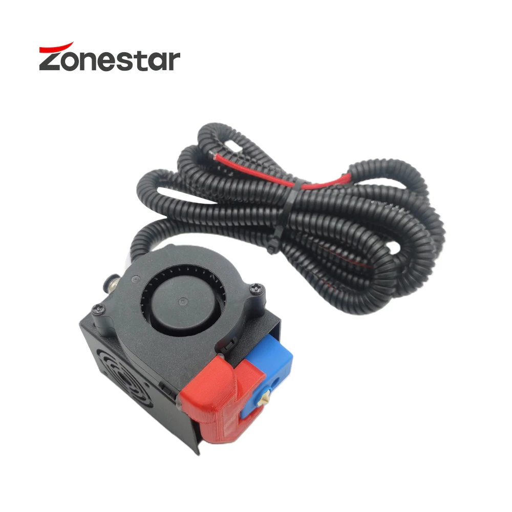 ZONESTAR High Flow Fast Printing High Temperature HOTEND Assembly Single Color 1.75mm Filament Stainless Nozzle 24V For Z8 Z9 sunlu 250g roll pla meta 3d filament 1 75mm fdm 3d printer high liquidity better for fast printing warm color child pen refill