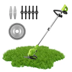 Cortador de escova sem fio cortador de grama cortador de grama sem fio cortador de grama ferramentas de jardim para ervas daninhas wacking com 21v bateria de lítio íon