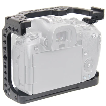 

Camera Cage for Canon EOS R with Cold Shoe Mount Thread Holes for ic Arm Microphone Attach
