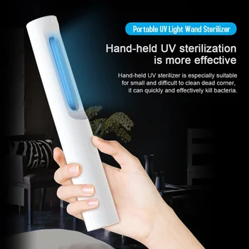 

Newest UVC Disinfection Stick LED Sterilizer Wand UV Germicidal Lamp Germs Bacteria Killer Disinfection Light uv sterilizer