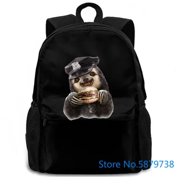

New Brand Hamburger Cop Printed Animal design 3d Sloth women men backpack laptop travel school adult student