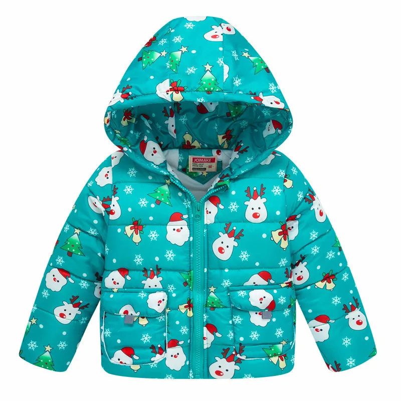 Зимняя детская верхняя одежда пуховик для мальчиков и девочек Рождественские костюмы для мальчиков, теплый жилет для малышей Детское пальто с капюшоном, одежда