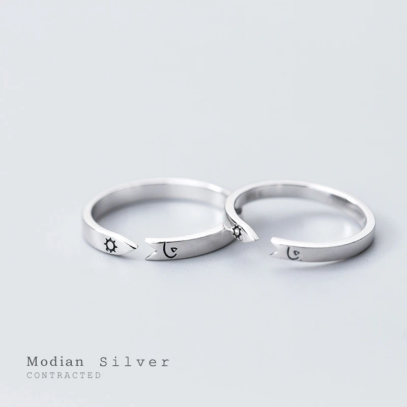 Modian, специальный дизайн, кольца для влюбленных пар, модные, классические, 925 пробы, серебряное, обручальное кольцо на палец для женщин, хорошее ювелирное изделие, подарок
