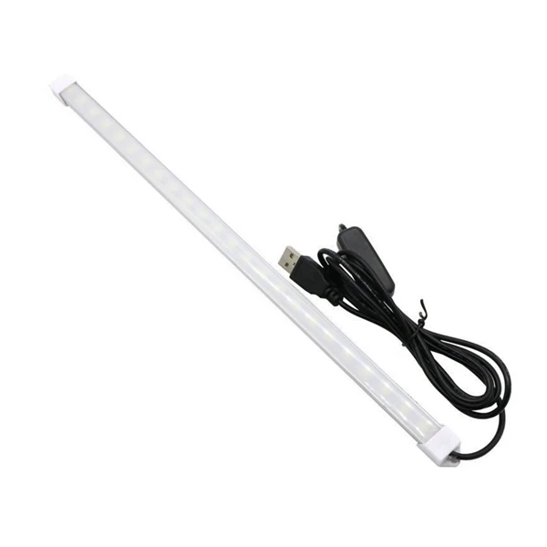 USB 35CM 24 SMD 5630 LED Rigid Strip Hard Bar Light On/Off Tube Lamp DC 5V 