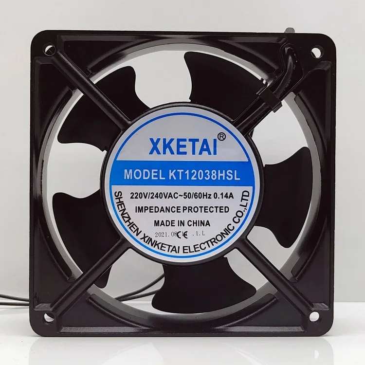 

XKETAI KT12038HSL AC 220V 0.14A 120x120x38 мм 2-проводной Вентилятор охлаждения сервера
