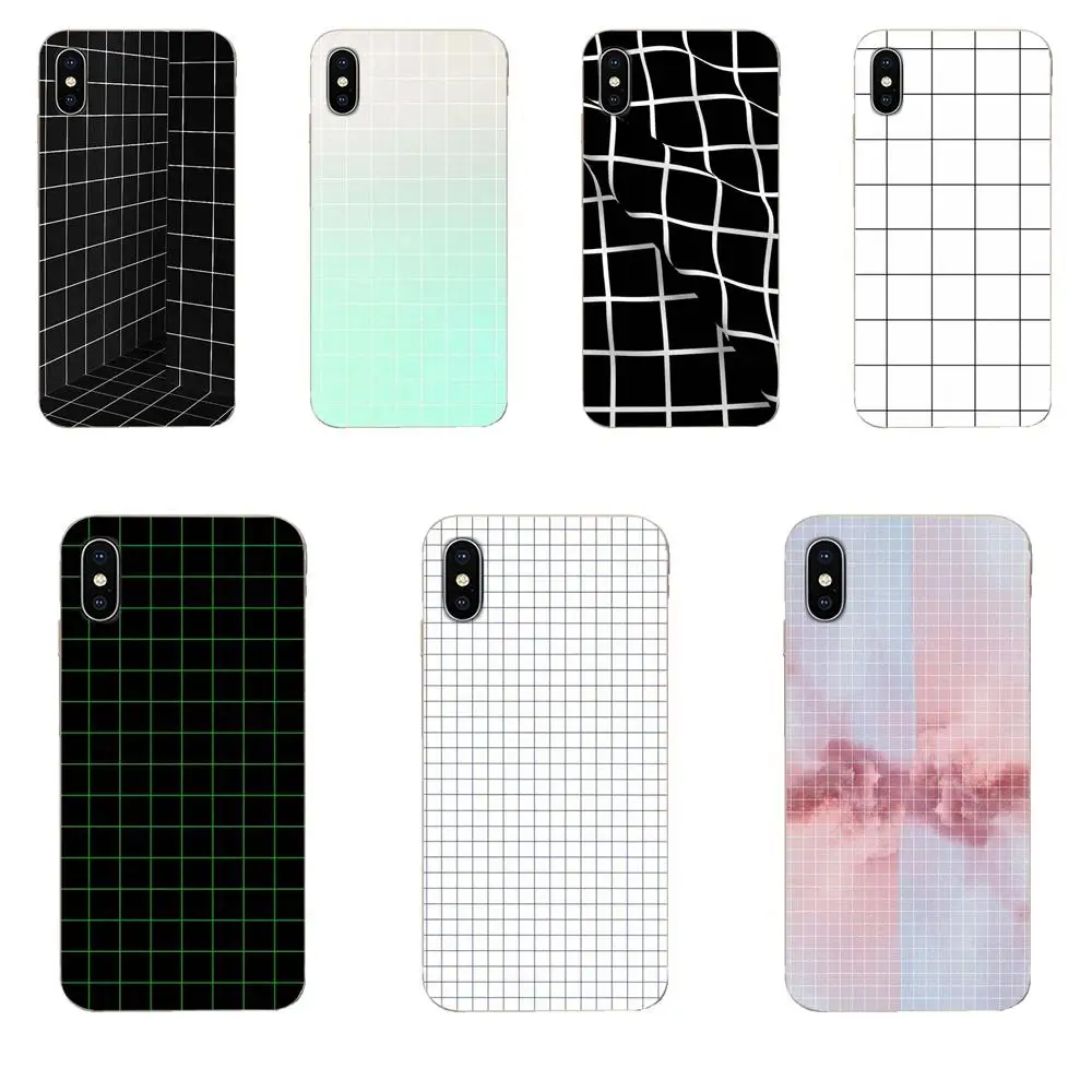 Soft Covers Case Grid Shape For Huawei Mate 9 10 20 P P8 P9 P10 P20 P30 P40 Lite Pro Smart 2017 | Мобильные телефоны и