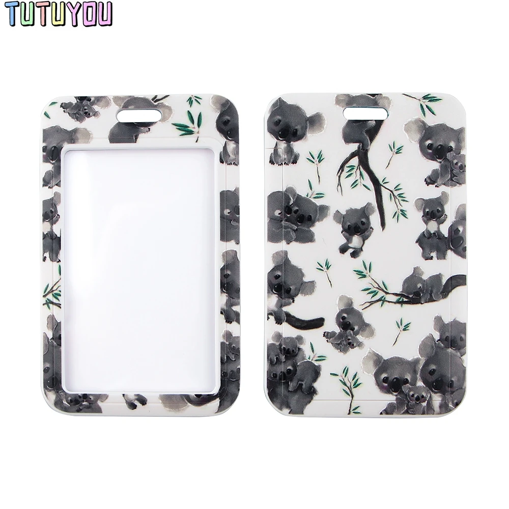 

1pcs PC2753 Australian Koala Card Holder Id Holder Bus Card Holder Staff Card Diy Hang Rope Lariat Lanyard Jewelry For Kid Child