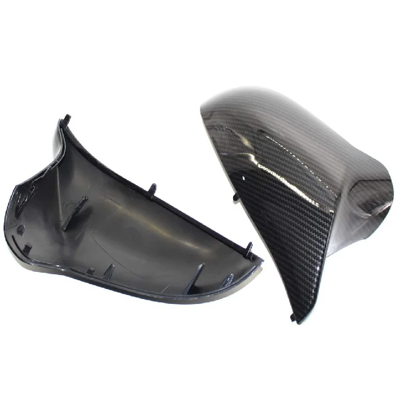 2Pcs Rear View Side Mirror Cover Cap Carbon Fiber/Glossy Black for BMW F80 M3 F82 M4 2015-2020 Side Wing Rearview Mirror Case