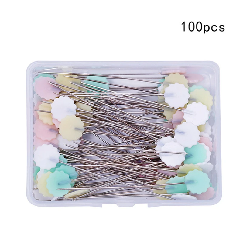 100pcs MIUSIE 100/50 шт Свадебные булавки для шитья фиксированный корсаж флористы Ручное шитье аксессуары инструменты швейные булавки портниха - Color: 100pcs