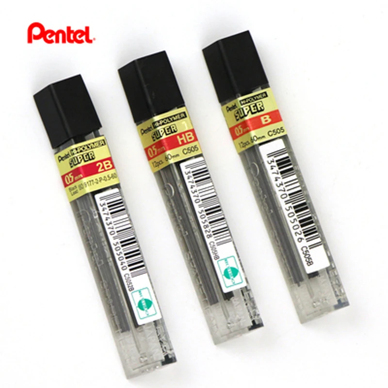 4/6 шт. Pentel C505 грифели для механических карандашей активности стержни для карандаша офисные и школьные принадлежности