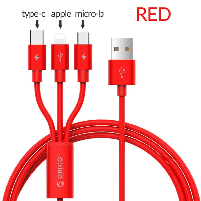 Orico 3 In 1 Usb Charging Cable Micro B 