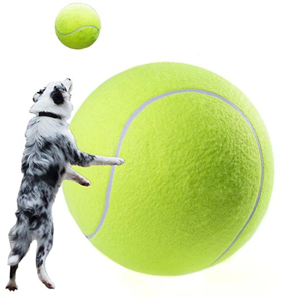 

Dog Tennis Ball Giant Pet Toys for Dog Chewing Rubber tennis fun Training dog chew pet toy Supplies