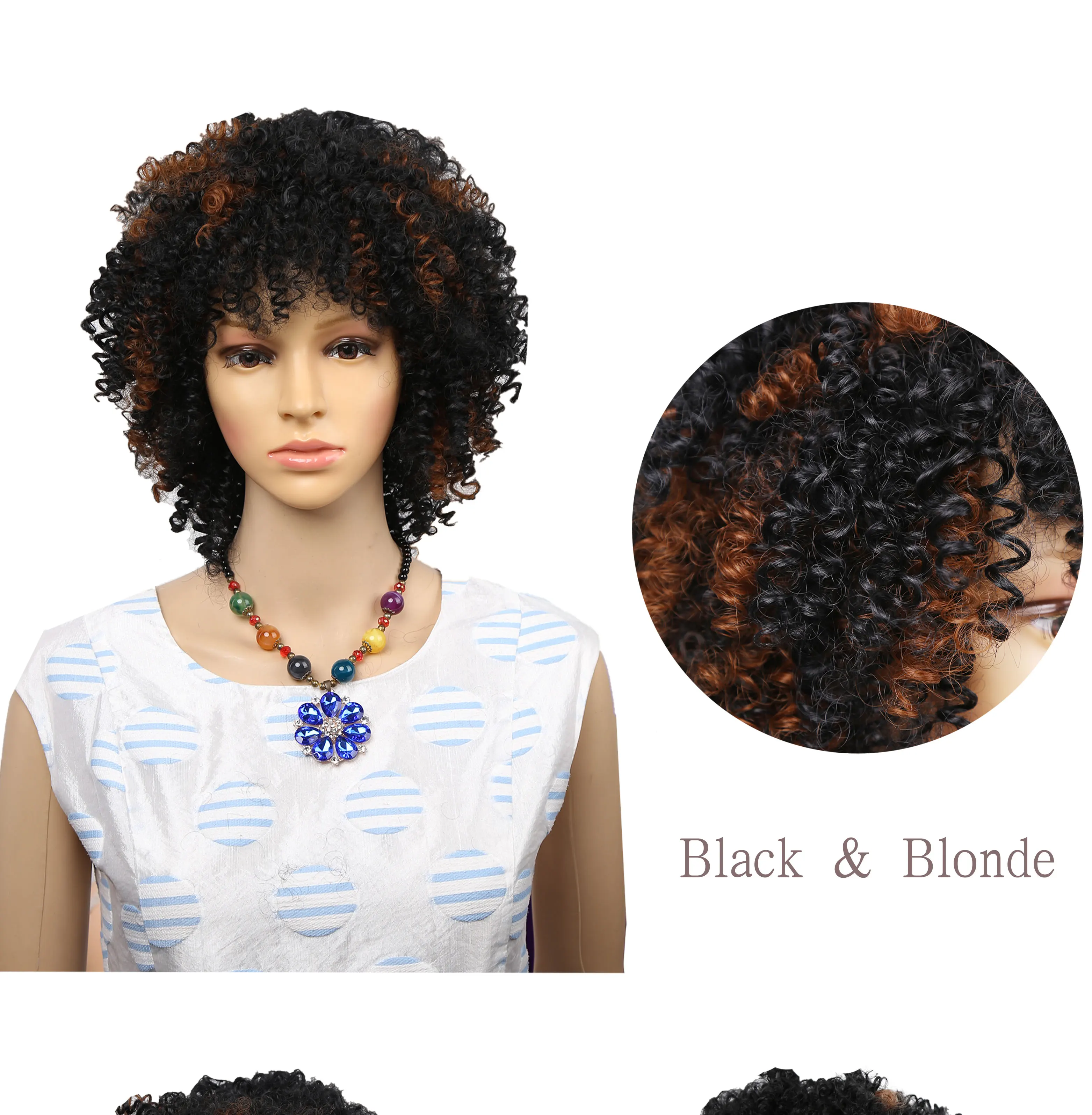Амир афро кудрявый вьющиеся синтетические парики для афро-американских женщин средней длины черный Коло Высокая температура волокна косплей волос