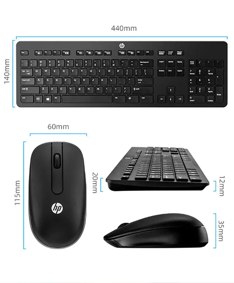 Sk2064 laser wireless keyboard and mouse KIT for HP Business