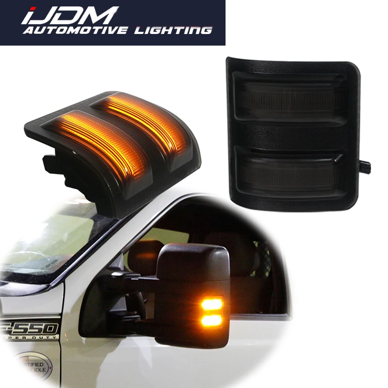 IJDM для 2008 up Ford F 250 350 450 сверхмощный дымчатый объектив супер яркий Янтарный