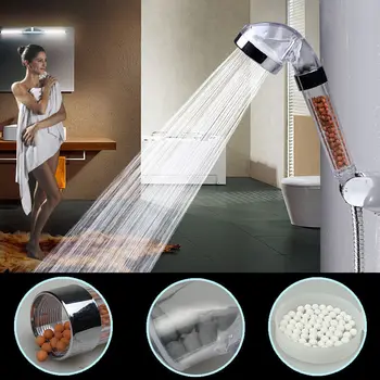 

23x6.5x6.5cm Automatic Negative Ion SPA Shower Head Water-saving Anti-oxidation Anti-allergic Shower Nozzle Bathroom Toiletries