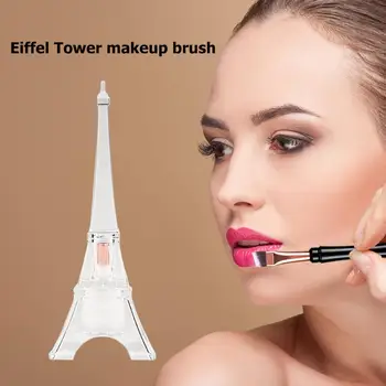 

2 in 1 Acrylic Tower Shaped Nylon Wool Makeup Brushes Durable Aluminum Tube Facial Washing Brush Cosmetic Accessories