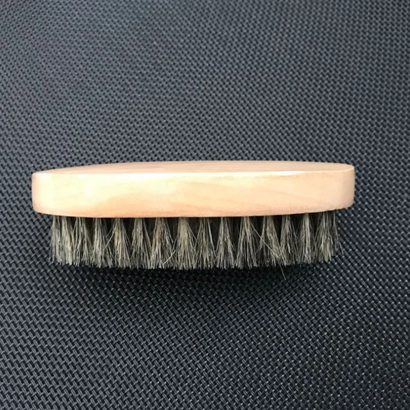 

500pcs 11.5x5.5x3cm Wood Bristles Beard Brush Mustache Comb can customize logo Men wooden brushes