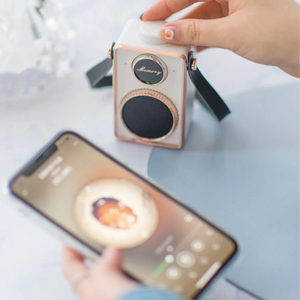 Cm-3 ретро супер бас мини портативный динамик с USB Handfree маленький музыкальный динамик MP3-плеер с микрофоном